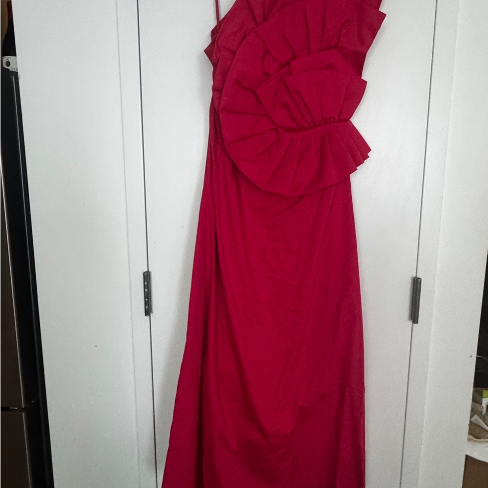 Mara Hoffman One Shoulder Red Dress
